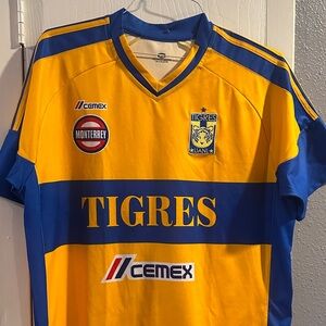 Mexican Soccer UANL Monterrey Tigres XL - polyester jersey nice and clean